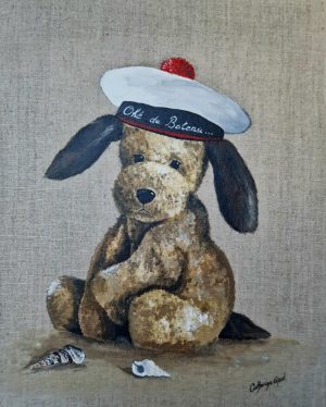 ourson à la plage