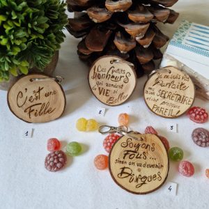 porte clés petit texte