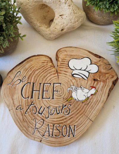 dessous de plat chef poule