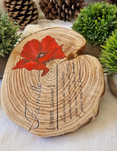 dessous de plat coquelicot