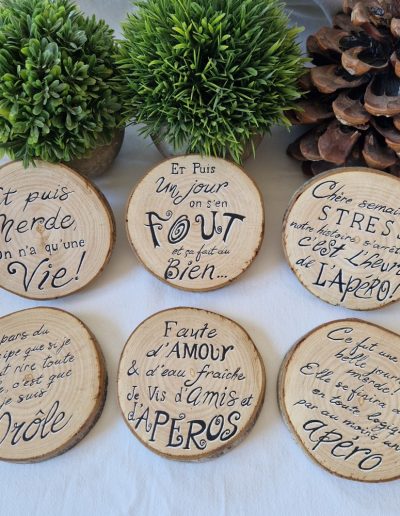 sous verre texte humour