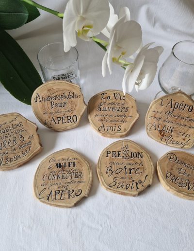 sous verres apéro