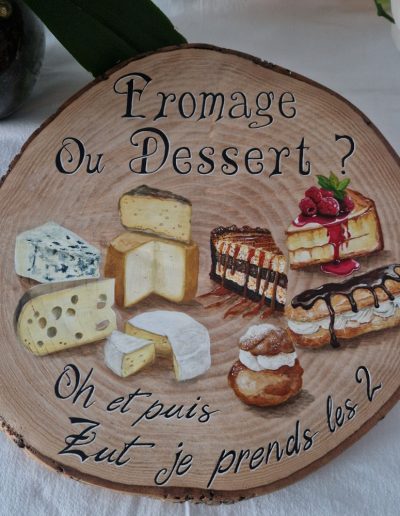 plateau fromage ou dessert