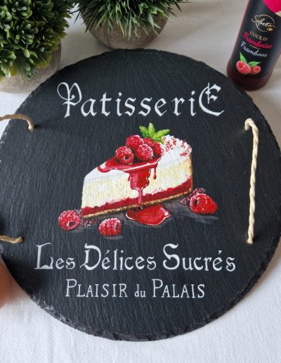 ardoise ronde dessert