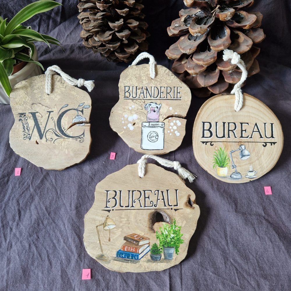 plaques de porte wc, bureau...