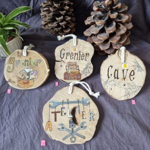 plaques de porte cave, grenier..