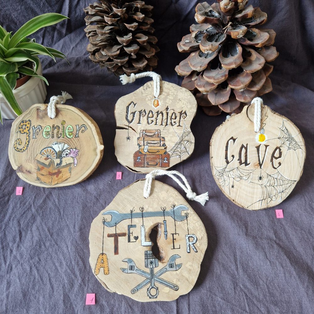 plaques de porte cave, grenier..