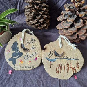 plaques de porte sdb, cuisine